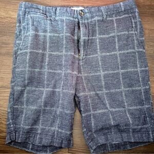 Goodfellow & Co Blue Windowpane Flat Front Shorts